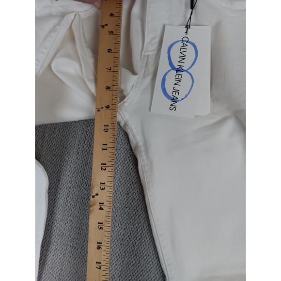 Calvin Klein Jeans Womens 29X30 Miami White Mid Rise Skinny Casual Beach - Picture 13 of 15